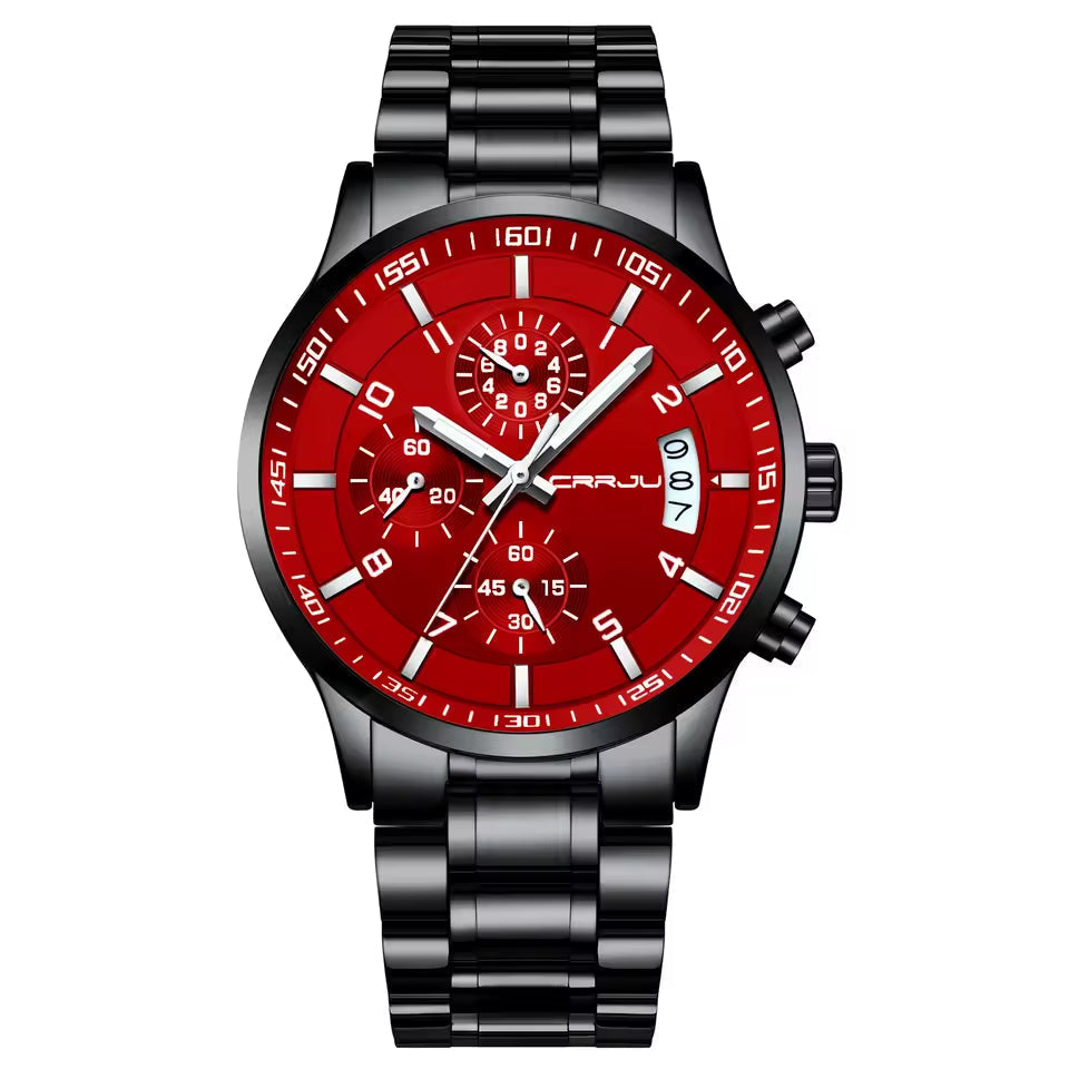 Relógio Masculino CRRJU Ignis Black