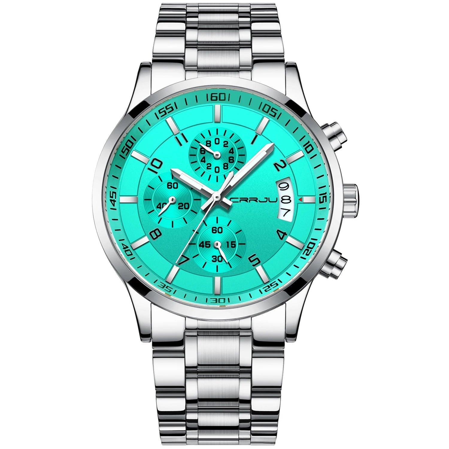 Relógio Masculino CRRJU Ignis Silver
