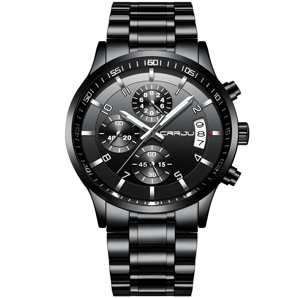 Relógio Masculino CRRJU Ignis Black