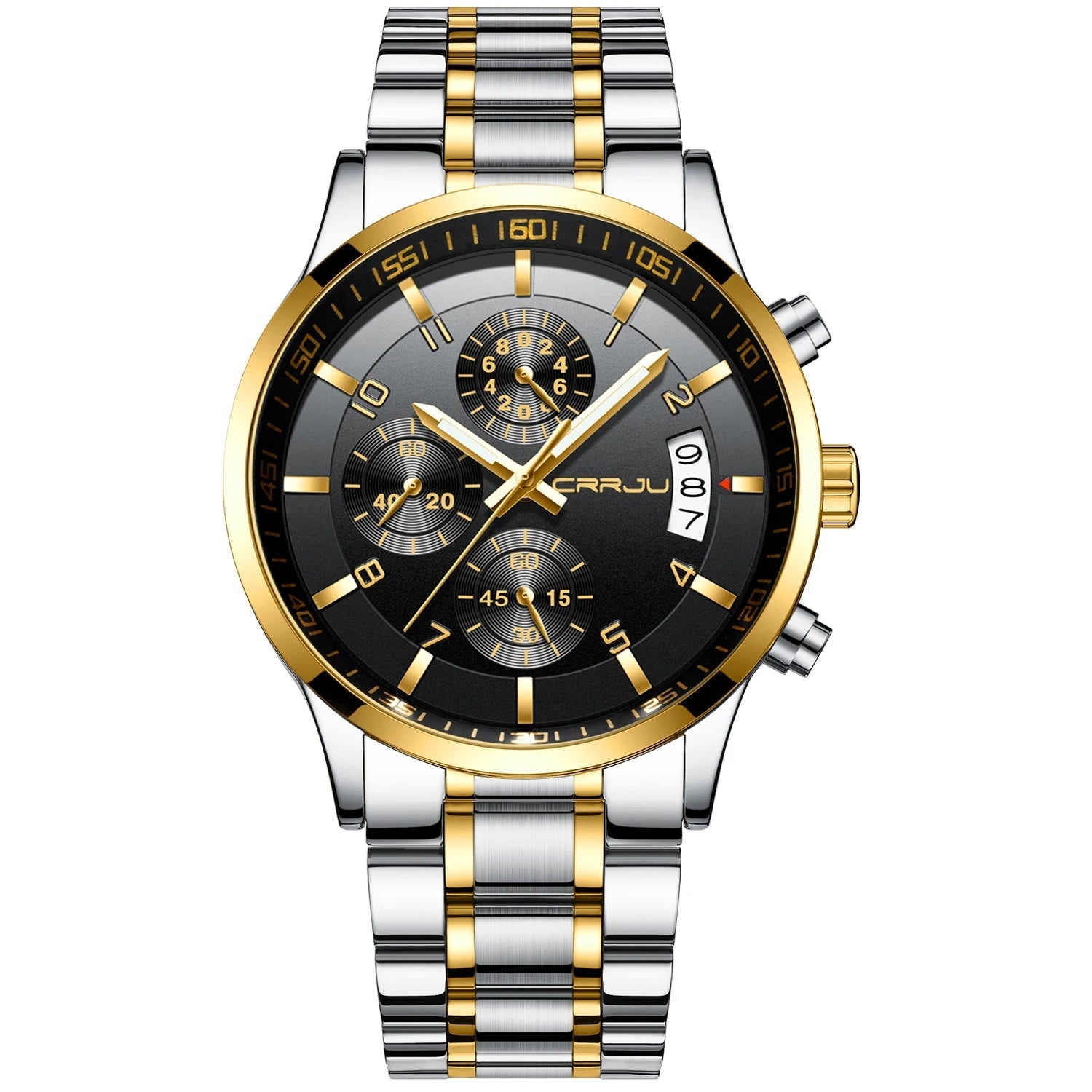 Relógio Masculino CRRJU Ignis Gold