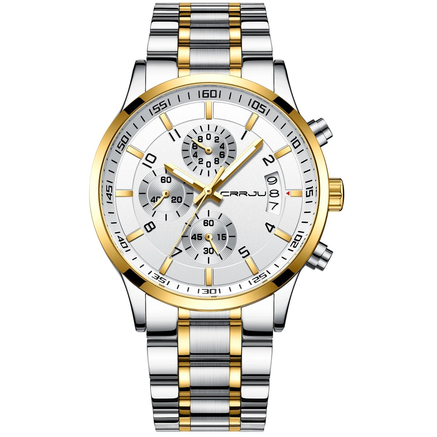 Relógio Masculino CRRJU Ignis Gold