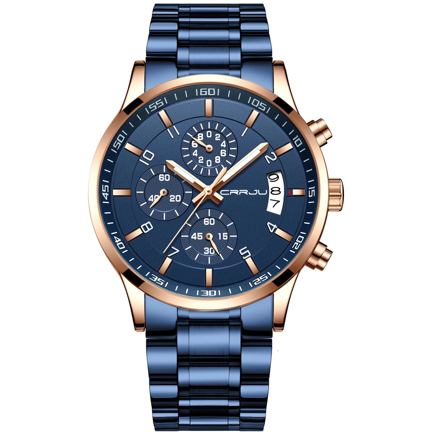 Relógio Masculino CRRJU Ignis Gold