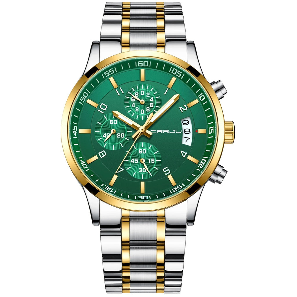 Relógio Masculino CRRJU Ignis Gold