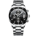 Relógio Masculino CRRJU Ignis Silver