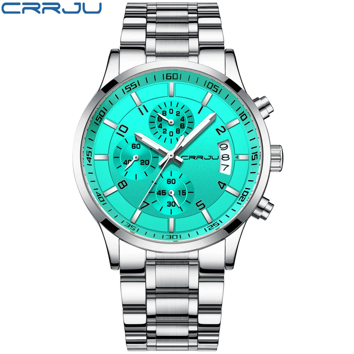 Relógio Masculino CRRJU Ignis Silver