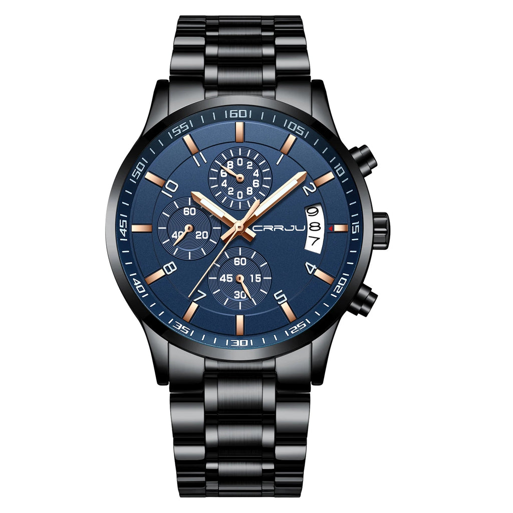 Relógio Masculino CRRJU Ignis Black