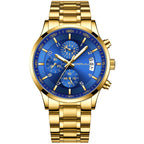 Relógio Masculino CRRJU Ignis Gold