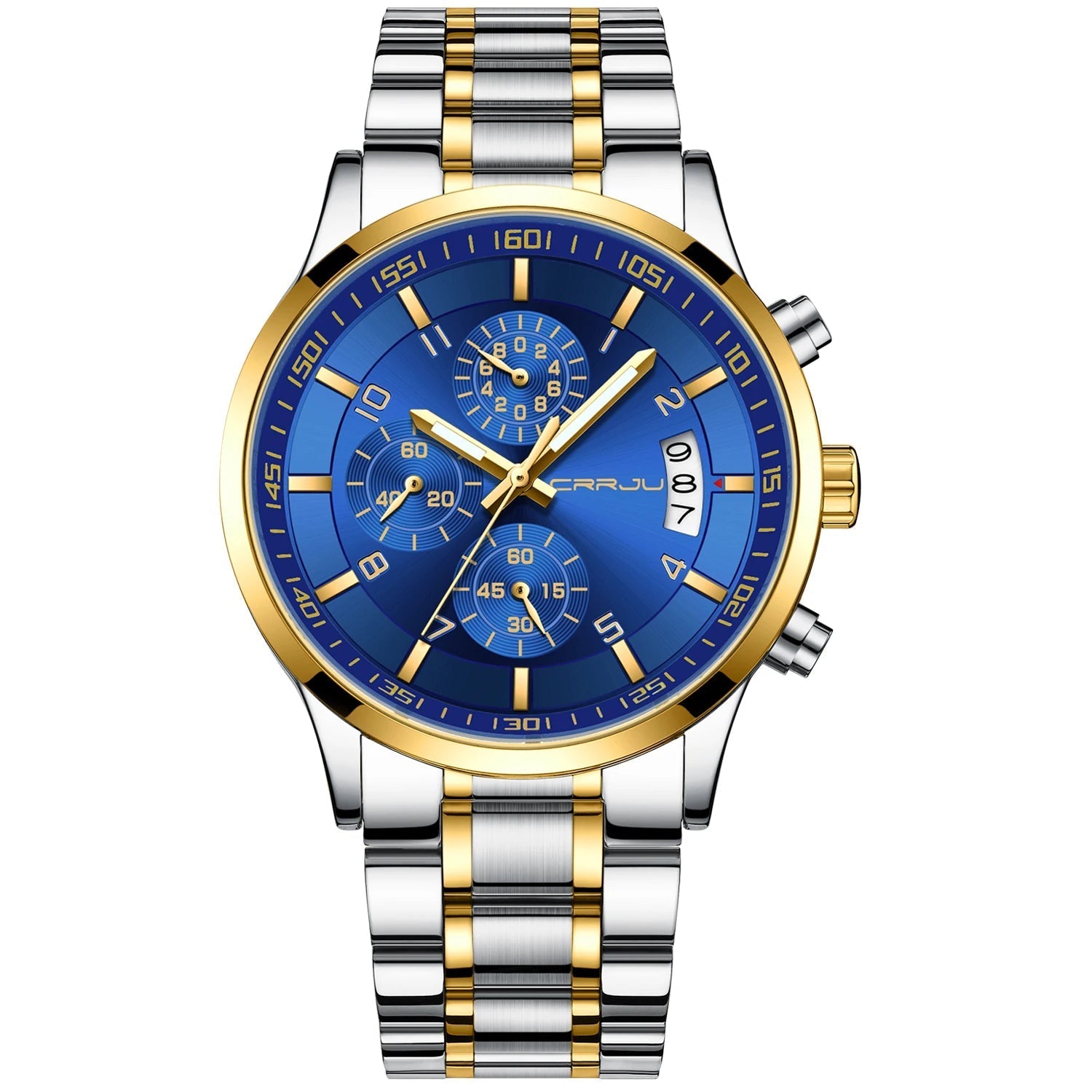 Relógio Masculino CRRJU Ignis Gold